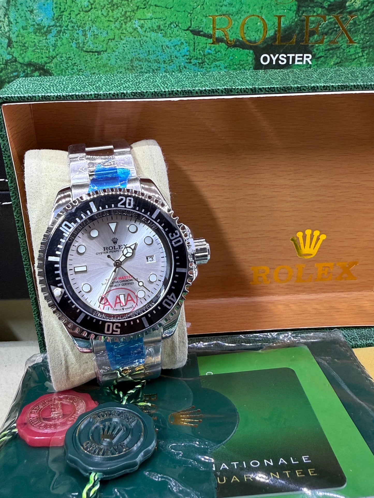 Yacht master 40mm steel silver dial