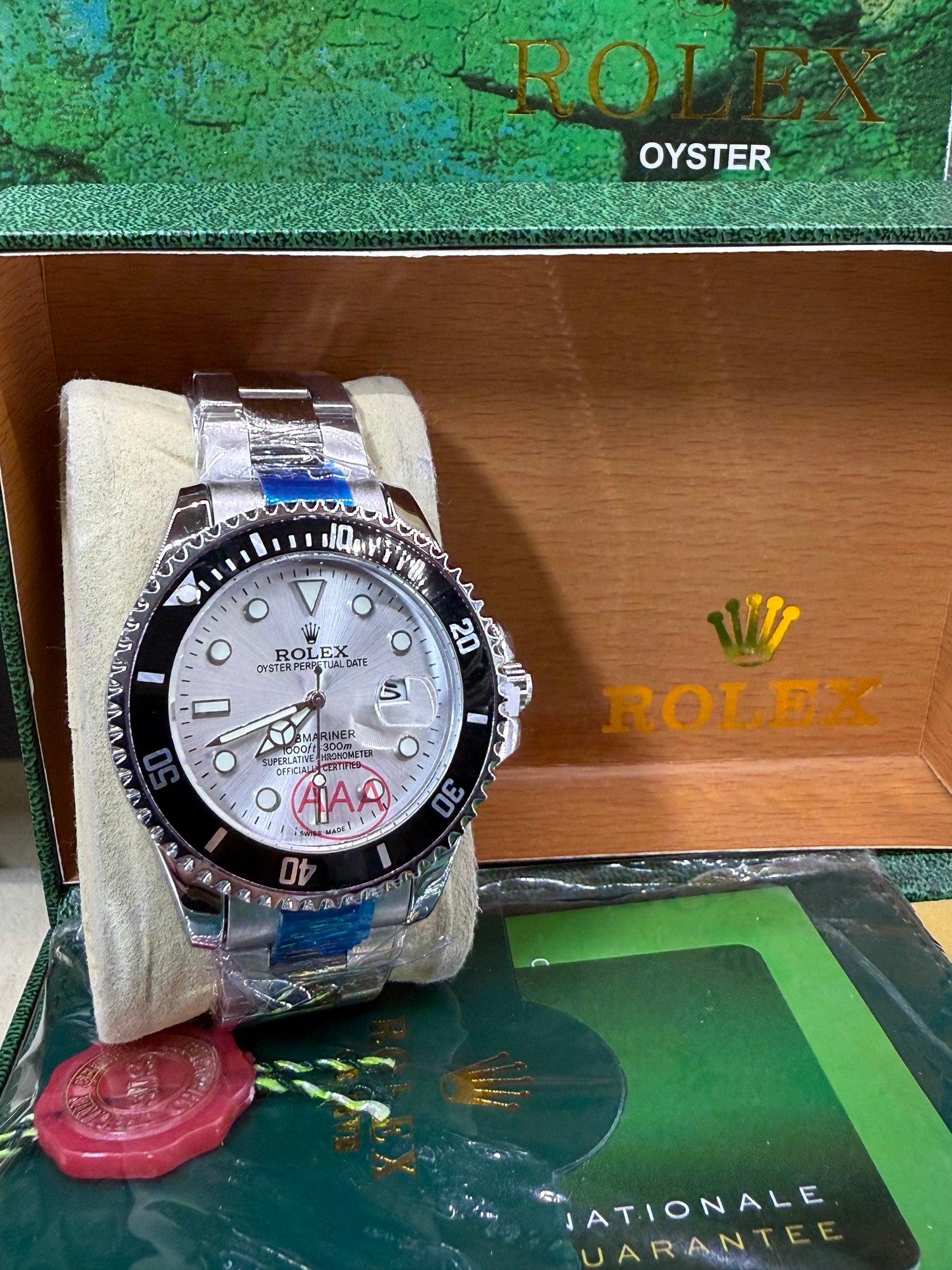 Submariner 40mm steel silver dial