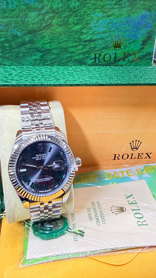 Date just 41mm ‘wimbledon’