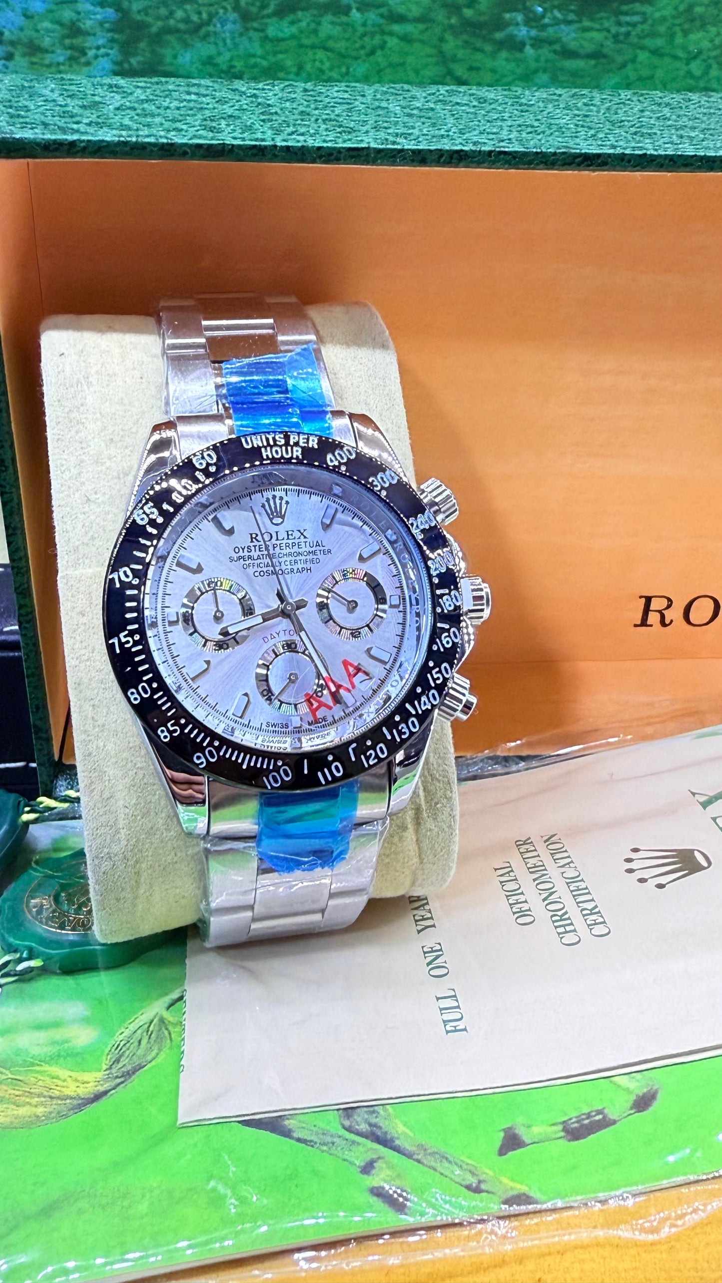 Daytona steel white dial