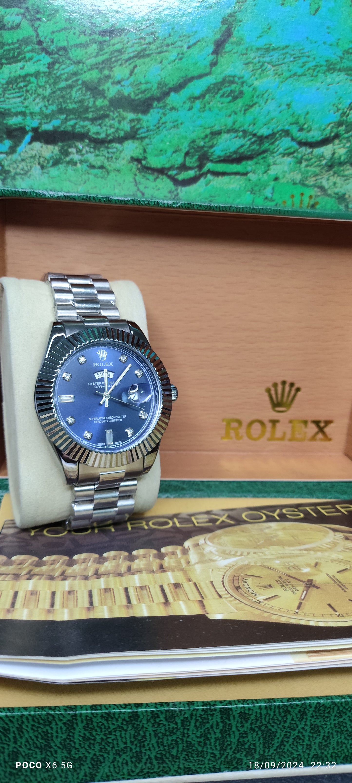 Day date blue dial